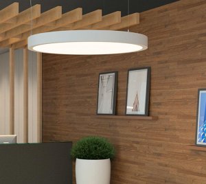 Architectural LED Pendant Light with Integrated PoE for Smart Lighting Networks