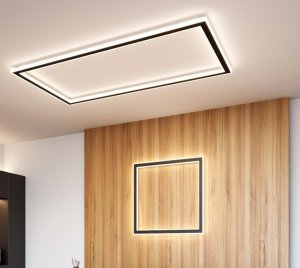 Contemporary Multi-Directional LED Quadrilateral Ceiling Light with Wireless Sensor Compatibility
