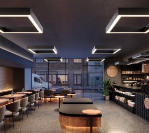 Architectural-Grade Square Frame LED Pendant Light with PoE Connectivity and RGBW Options
