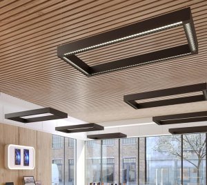 Louvered LED Pendant Light with Black, White, Satin Chrome, Satin Gold, and Satin Champagne Finishes