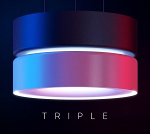 Drum-Style Multi-Source LED Pendant Light with Downlight, Indirect Light, and Ambient Glow Ring