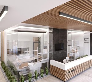 Architectural Ceiling Recessed/ Surface Mount LED Linear Fixture with Smooth Incurved Profile