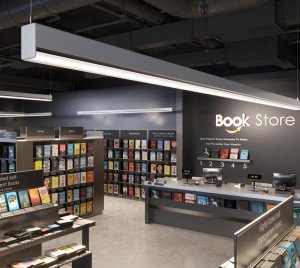 Linear LED Pendant Light with PoE Connectivity and Smart Control Integration