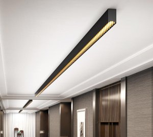 Ultra-Low Glare Linear Ceiling Light for Offices, Retail and Educational Spaces