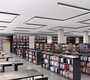 Linear LED Lighting System with Multiple Aperture Sizes and Seamless Roll-Out Diffuser