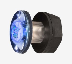 Marine LED Courtesy Lamp for Livewell Tanks with Plastic Nut and Gaskets