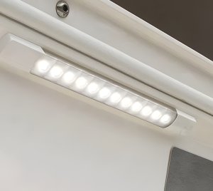 Surface Mount Marine LED Strip Light with Night Vision Red Mode and Ambient Blue Mode