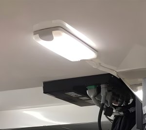 Heavy Duty Marine Interior Lamp for Storage Lockers, Lazarettes, Utility and Mechanical Rooms
