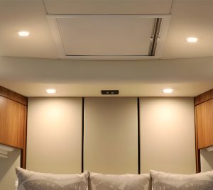 Slim Round/Square Marine LED Downlight for Decks, Galleys, and Living Areas Aboard