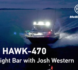 Long Distance Search and Task LED Light Bar for Marine, Industrial, and Utility Vessels