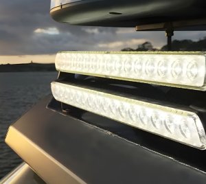 Multivolt 9-33V DC LED Light Bar for Long-Range Marine Navigation