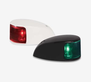 Deckmount Port and Starboard Marine Navigation Light with 2NM Visibility for Commercial Fishing and Leisure Boats