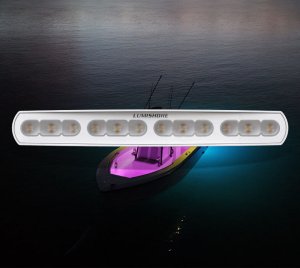 Marine RGBW LED Flood Light for Superyachts, Cruisers, and Offshore Boats