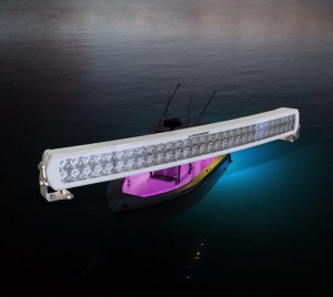 Marine LED Light Bar for Bow Platforms, Helm Roofs, and Fishing Towers