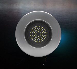 Dual-Color Weld-In Underwater LED Light for Steel and Aluminum Superyachts