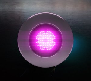 Flush Mount Weld-In Underwater LED Light for Steel and Aluminum Hull Superyachts