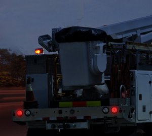 Industrial-Grade LED Safety Warning Light with Red, Blue, and Amber Beam Options