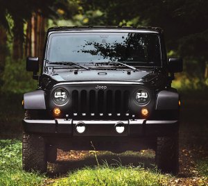 Off-Road Jeep Wrangler JK LED Headlights with App-Controlled Trail Modes