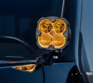 A-Pillar Off-Road LED Light System with Spot and Flood Beam Pair Packs for Ford Trucks