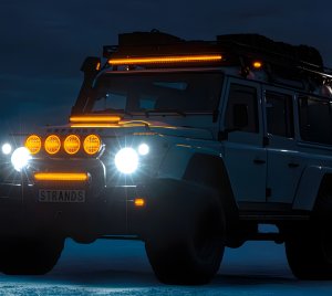 LED Bar with Amber and White Position Lights for Pickup Trucks, SUVs, UTVs, and Expedition Vehicles