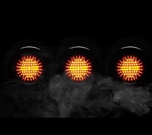 Dual-Function LED Tail Light for Brake and Running Light