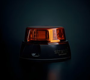 Compact Amber Emergency Beacon for Construction, Mining, and Utility Vehicles