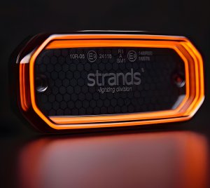 Amber LED Side Marker Light with Dark Lens for Trucks and Trailers