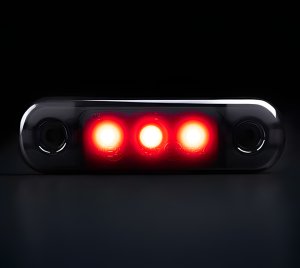 Slim Profile Red LED Rear Position Light for Trucks, LCVs, and Commercial Vehicles