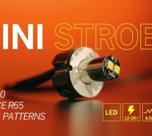 Amber Strobe LED Lamp with 21 Flash Patterns for Vehicle Auxiliary Lighting