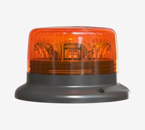 Dual Voltage 12V/24V Compatible Amber LED Beacon Light for Roadside Assistance and Work Trucks