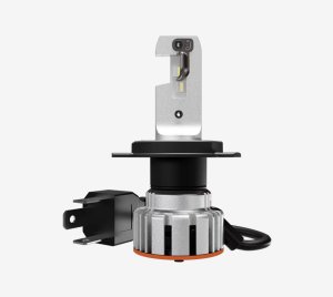 Street-Legal LED Headlight Retrofit Lamp for H4 Halogen Replacement