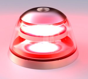 Low-Drag Aviation LED Strobe Beacon with High-Intensity White and Red Modes for Commercial and Military Aircraft