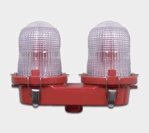 High-Visibility Dual LED Obstruction Light for Telecommunication, Utility, and Broadcast Towers