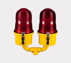 FAA and ICAO Compliant Dual Aviation Obstruction Lights with IR Night Vision Compatibility