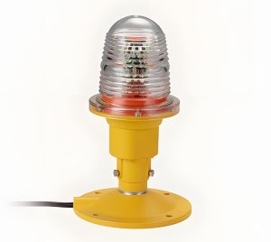 LED Heliport Perimeter Light with Omnidirectional Green Illumination for Night and Low Visibility