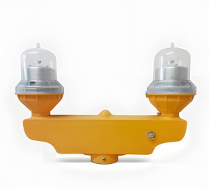 Twin Aviation Obstruction Light for Tall Structures Complying with ICAO and FAA Standards