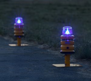 Rechargeable Portable Taxiway Light for Temporary Runway and Taxiway Edge Marking