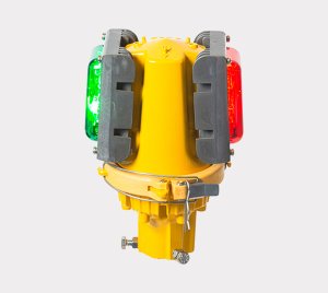Bidirectional Runway Threshold Elevated LED Light Fixture with IQ Built-in ILCMS for Intelligent Airfields