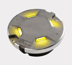 8-Inch LED Inset Light for Apron and Taxiway Edge Guidance with Red or Yellow Output