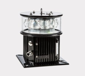 Mexican AESA Certified Medium-Intensity Red Aviation Obstruction Light with Integrated Fault Monitoring and GPS Synchronization