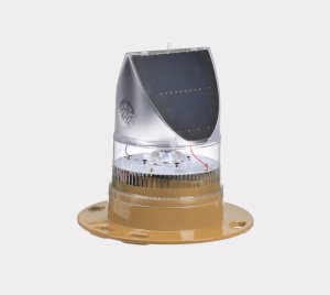 Self-Contained Solar LED Aviation Light with RF and Power Line Communication Control Options