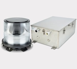 Omnidirectional Heliport Beacon with Morse Code “H” Flash Pattern for Helicopter Pilot Visibility