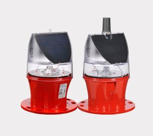 Solar-Powered ICAO Type A Low Intensity Obstruction Light with Bluetooth and Optional Satcom or GSM Connectivity