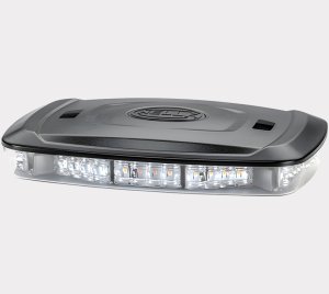 10-Inch Mini LED Warning Lightbar with Amber Flash and Rotating Patterns for Utility Vehicles