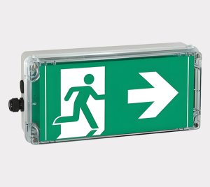 Explosion-Proof LED Exit Signs for Hazardous Locations Zone 1, 2, 21, and 22 with Intrinsically Safe Circuits for Explosive Atmospheres