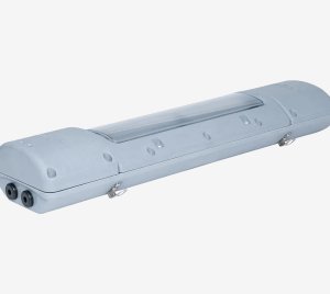 ATEX/IECEx Hazardous Location GRP Industrial Light Fixture for Dusty, Wet, and Explosive Atmospheres