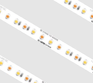 High CRI Tunable White LED Strip Lights from Warm 2700K to Cool 6000K for Daylight Simulation