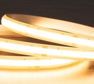 Silicone Encased IP67 COB LED Strip Light for High Temperature and Wet Location Installations