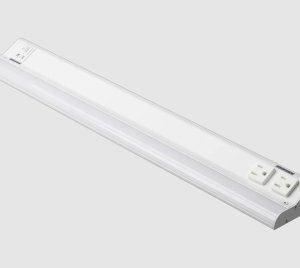 High-CRI Under Cabinet Light with Multiple Length Options and Integrated Power Outlets