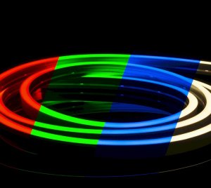 24V RGBW Color Changing LED Neon Strip Light with DMX Dimming Control for Dynamic Architectural Lighting
